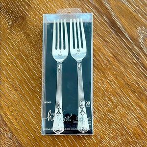 “I Do” “Me Too” Fork Set